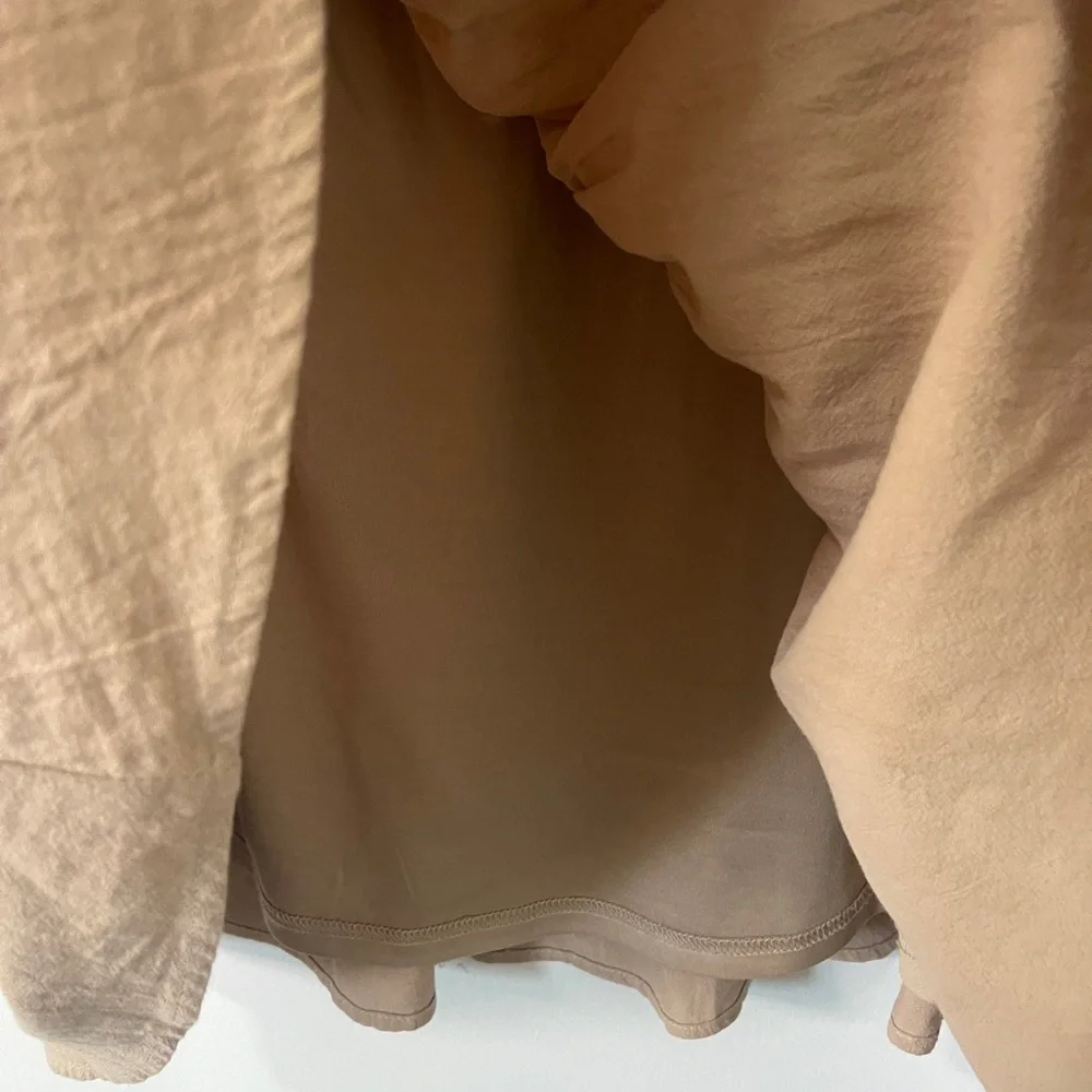 loverichie Womens Dress Size Large Tan Boho Peasant Mini - Picture 8 of 14